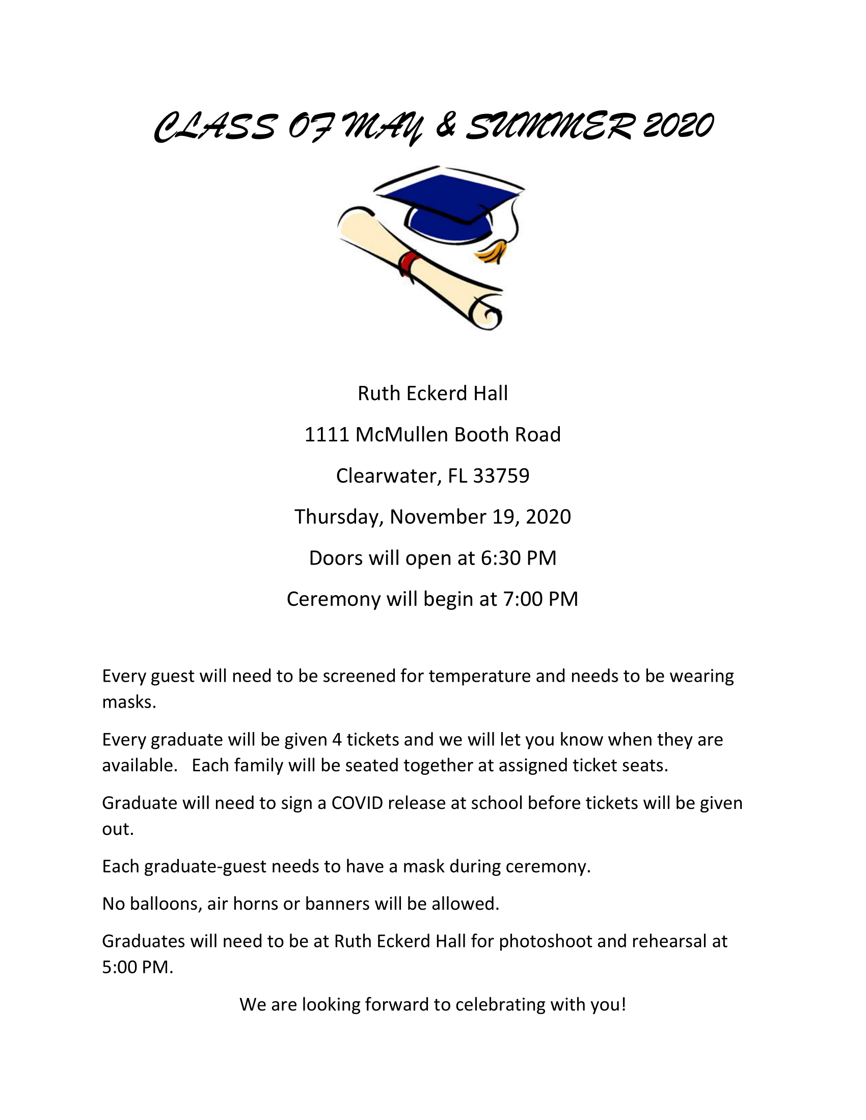 Graduation Information – Enterprise High School